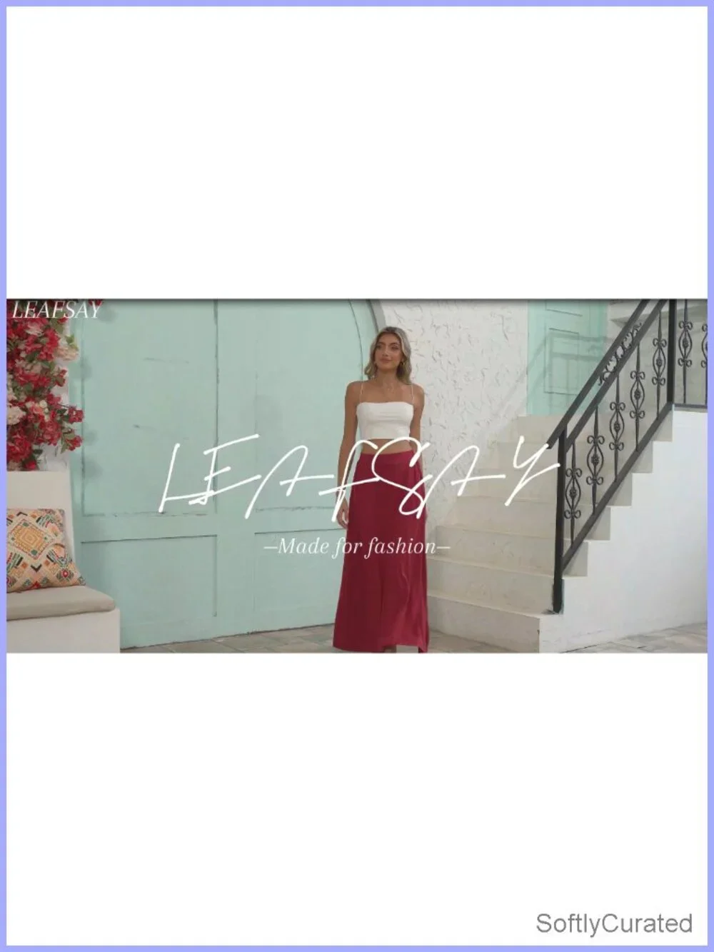 Flowy A-Line Maxi Skirt with Pockets High Waist Lightweight Casual